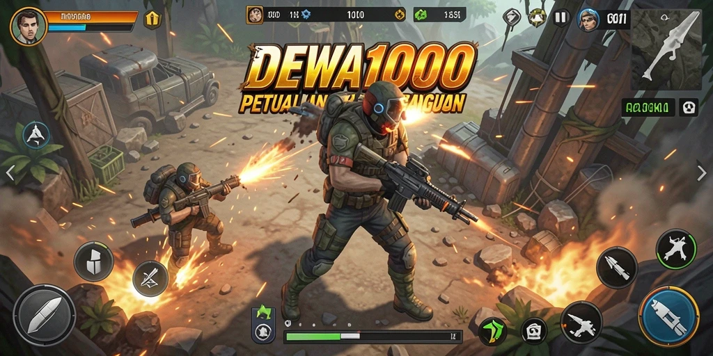 Tampilan menangkap aksi seru dalam game DEWA1000.