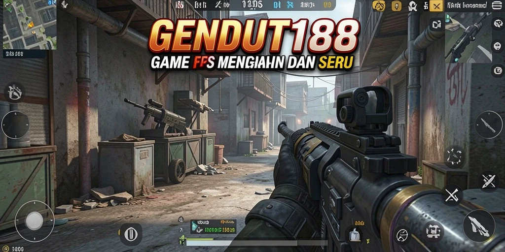 Tampilan aksi mendebarkan dalam gameplay GENDUT188.