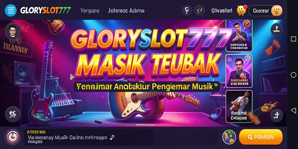 Tangkapan layar gameplay GLORYSLOT777 dengan alunan musik yang menarik.