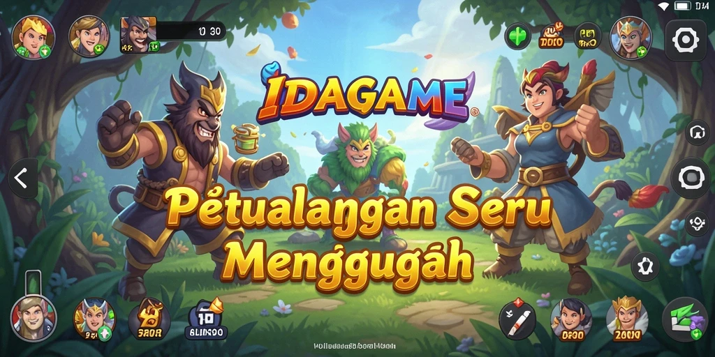 Gameplay IDAGAME yang penuh aksi dan petualangan.