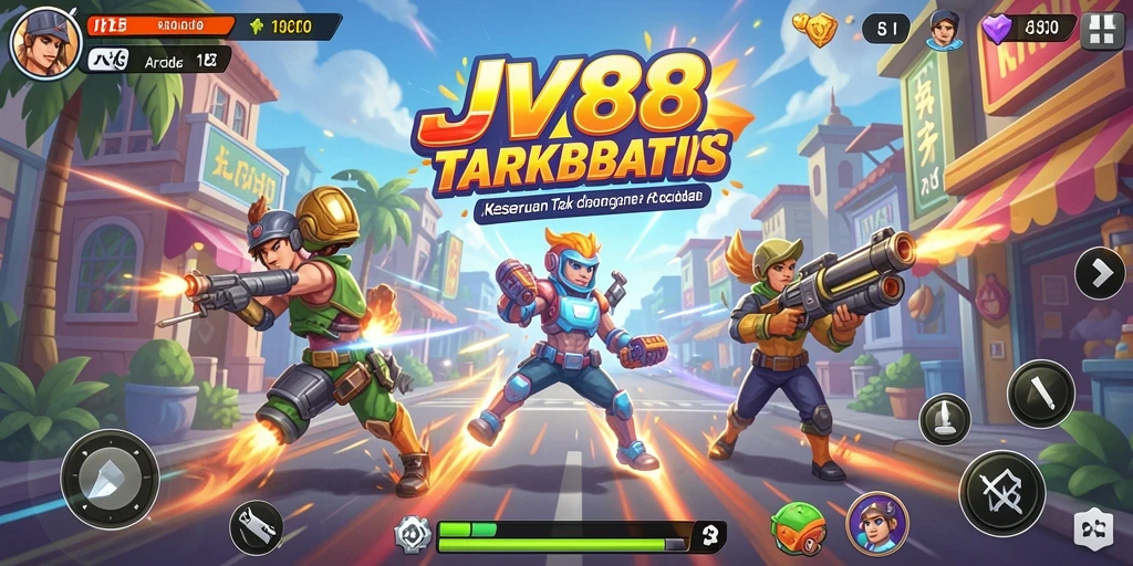 Gameplay seru JV88 dengan tantangan arcade yang mendebarkan.