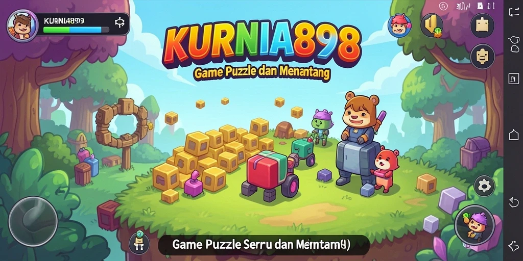 Tampilan gameplay KURNIA898 menantang dan penuh warna.