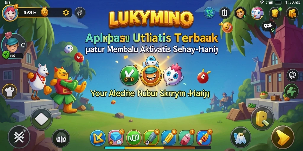 Tampilan antarmuka utama LUKYMINO yang intuitif dan mudah digunakan.