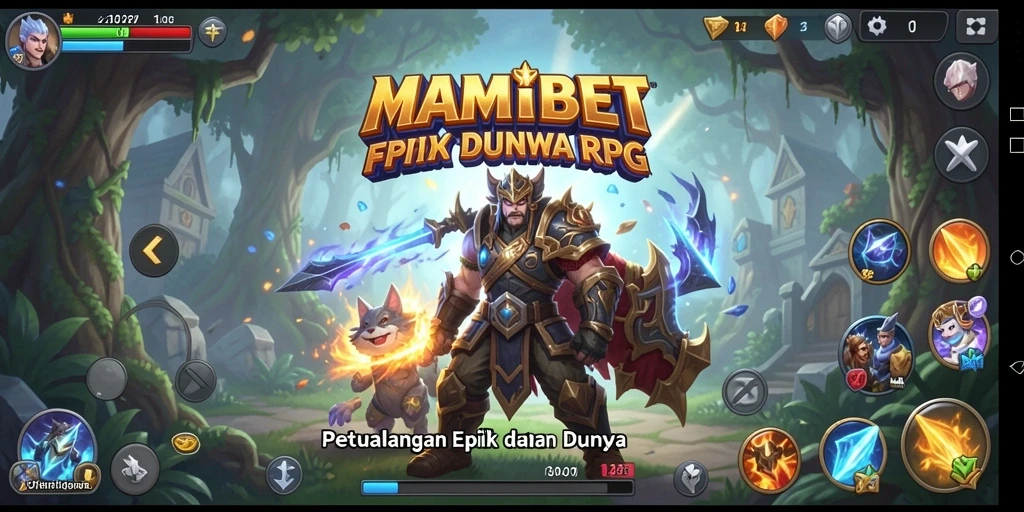 Screenshot gameplay MAMIBET menampilkan pertarungan seru antara karakter utama.