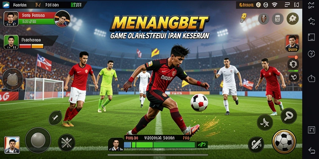 Tampilan gameplay seru di MENANGBET dengan aksi olahraga yang mendebarkan.