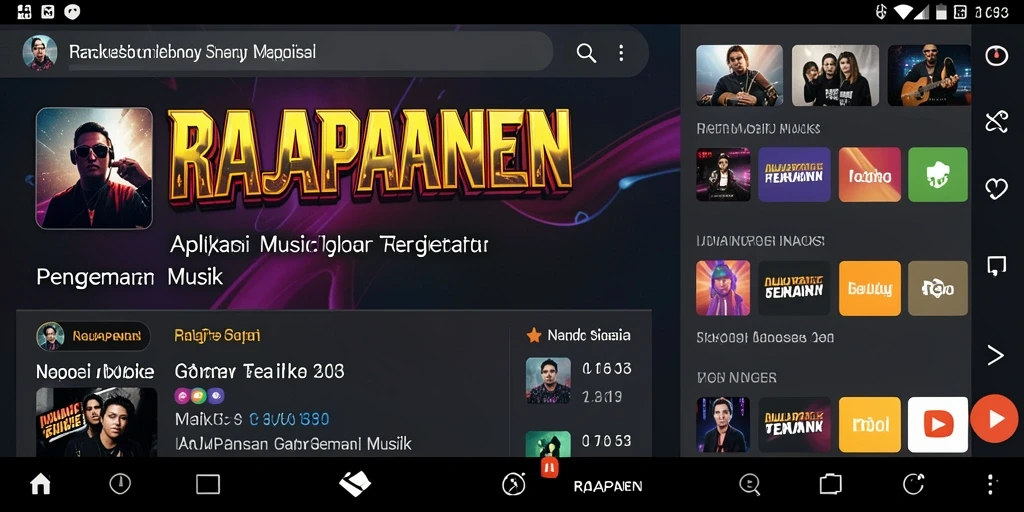 Tangkapan layar gameplay RAJAPANEN dengan tema musik yang interaktif.
