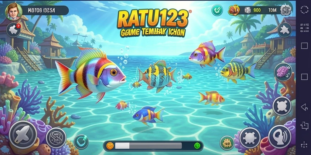 Tampilan menakjubkan dari gameplay Tembak Ikan RATU123