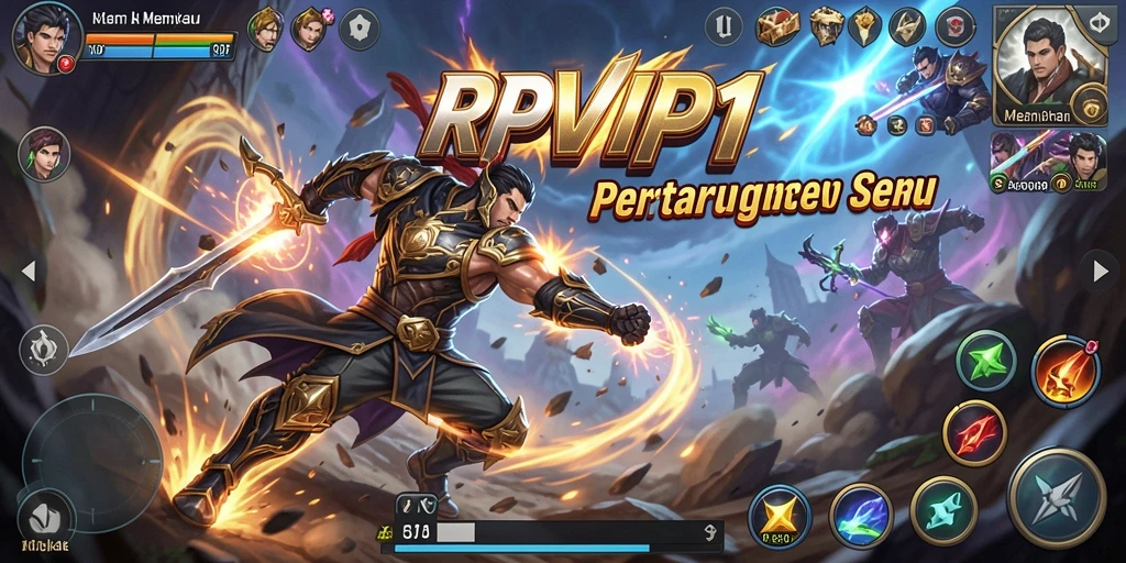 Screenshot menunjukkan aksi menegangkan dari gameplay RPVIP1.