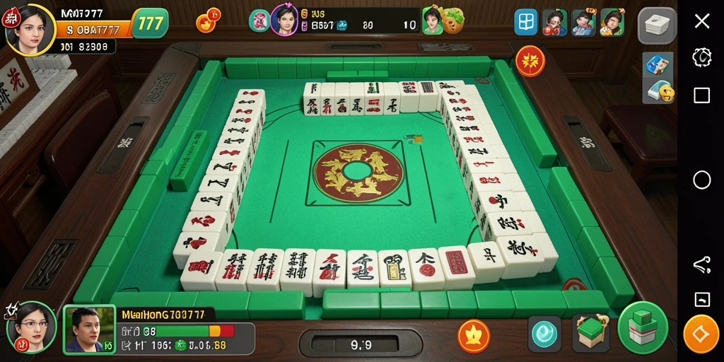Screenshot gameplay <strong>SOBAT777</strong> menampilkan suasana permainan Mahjong yang seru.