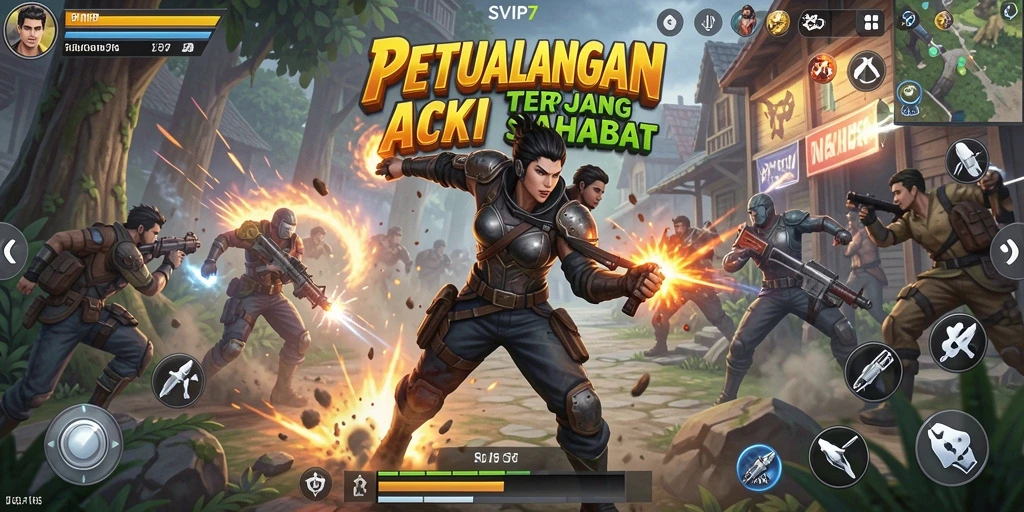 Tampilan gameplay SVIP7 yang penuh aksi dan petualangan.