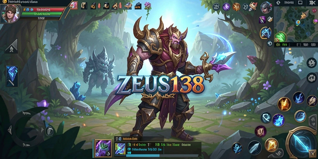 Screenshot gameplay ZEUS138 menampilkan pertempuran epik dalam dunia MMORPG.